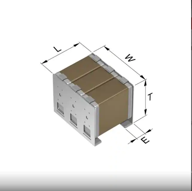 CAA573X7T2V335M640LH 2220 350V 3.3UF橫向金屬支架